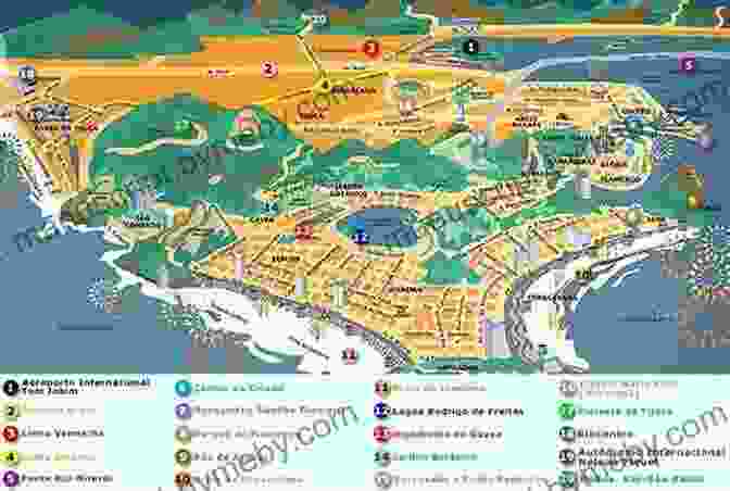 A Detailed Map Of Rio De Janeiro, Highlighting Key Landmarks And Neighborhoods Rio De Janeiro Map Guide