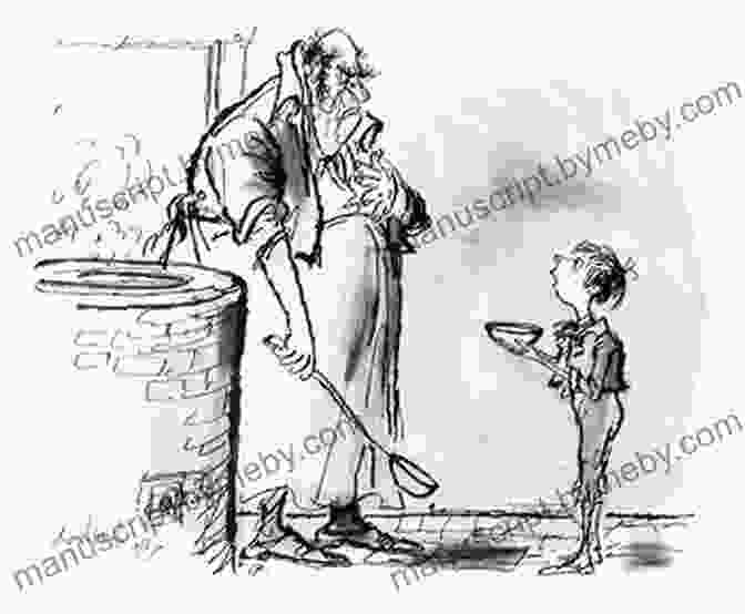 A Heartwarming Illustration Of Oliver Twist, A Young Orphan, Begging For Food Folk Tales From The Russian: Complete With Classic Illustrations