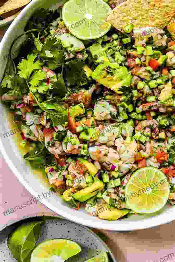 A Refreshing Plate Of Caribbean Shrimp Ceviche, A Zesty Seafood Delicacy Recipes From The Boathouse Restaurant Castara Tobago: Caribbean Cooking Made Easy