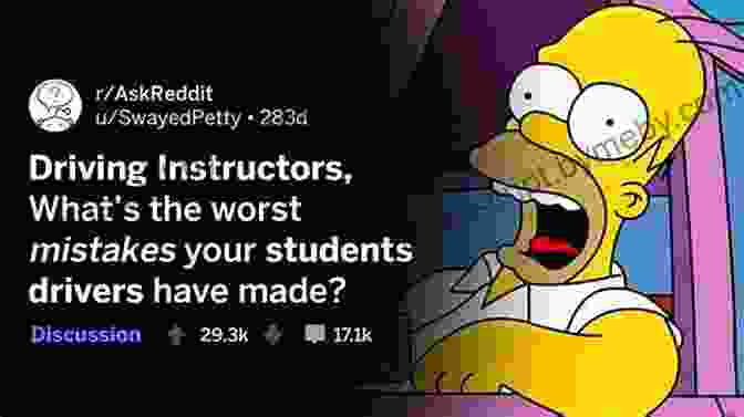 A Student Driver Making A Silly Mistake, Adding To The Comedic Tone Of The Book A Blunderful Joyride: Memoirs Of A Driving Instructor