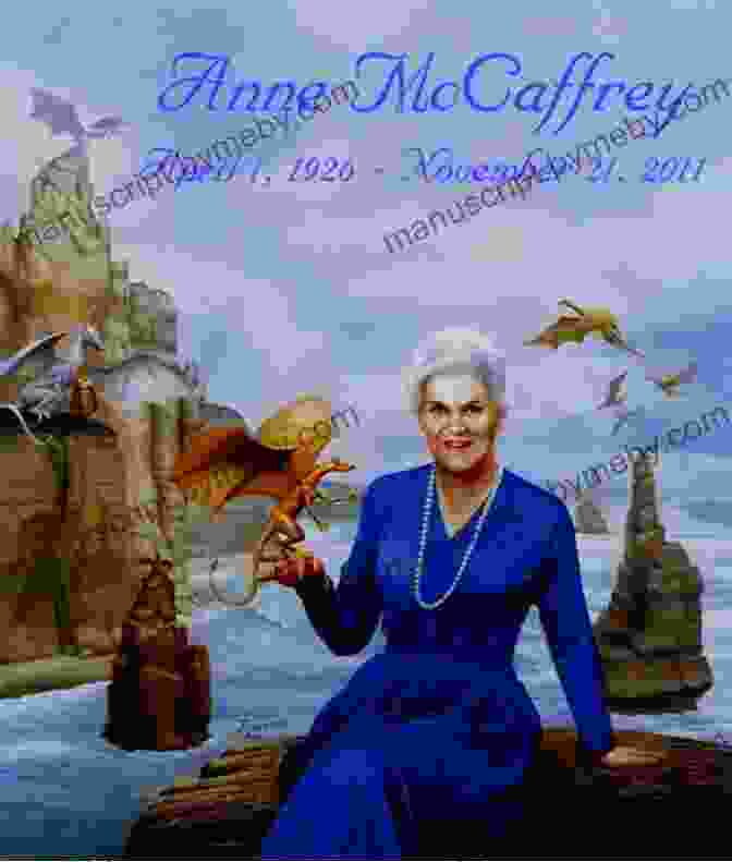 Dragonwriter: Tribute To Anne McCaffrey And Pern Book Cover With Anne McCaffrey's Portrait And A Dragon Soaring In The Background Dragonwriter: A Tribute To Anne McCaffrey And Pern