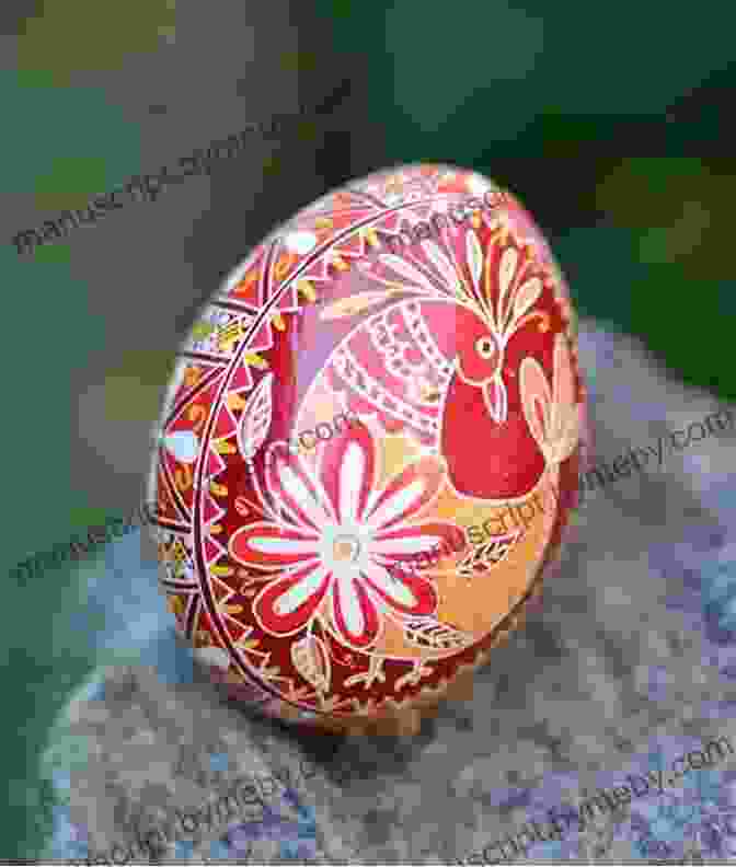 Intricate Egg Art Featuring A Traditional Pysanky Design With Vibrant Hues And Geometric Patterns. Decorating Eggs (How To Library) Dana Meachen Rau