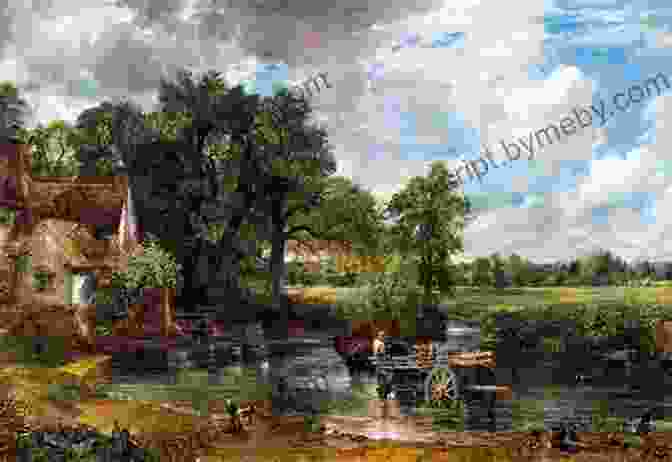 John Constable's Iconic Painting 'The Hay Wain' Depicting A Tranquil Rural Scene With A Horse Drawn Cart Crossing A River. John Constable: 50+ Romantic Paintings Romanticism