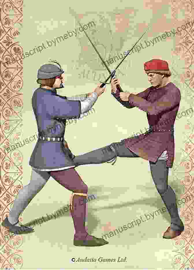 Medieval Swordsman Demonstrating Cutting Techniques Cutting With The Medieval Sword: Theory And Application