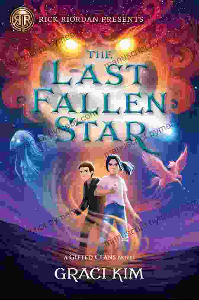 The Last Fallen Star Book Cover With A Girl Sitting On A Cliff Overlooking A Starry Night Sky The Last Fallen Star (Rick Riordan Presents)