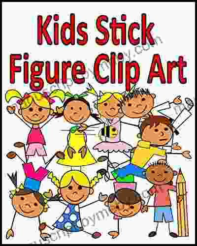 Kids Stick Figure Clip Art